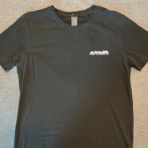 Alphalete Black Short Sleeve Tee Classic Crew Neck